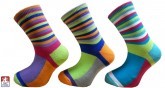 Dětské ponožky pestré pruhy PONDY.CZ 25-37