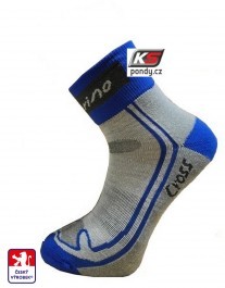 Běžecké a multisportovní ponožky KS CROSS  MERINO vlna 33-49