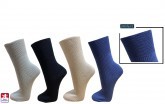 Ponožky dámské 100% bavlna volný lem 